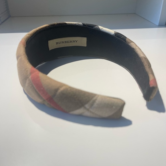 Classic Burberry cross stitch wide headband - Picture 2 of 5